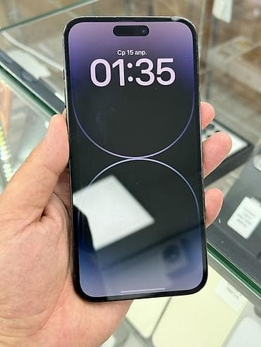 телф: IPhone 14 Pro Max, Б/у, 128 ГБ, Black Titanium, Коробка, 89 % — 7