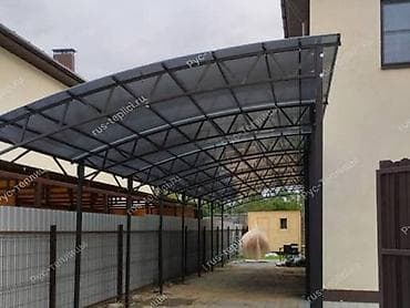 навесы арка: Навес, Арочный, Металл, Поликарбонат — 3