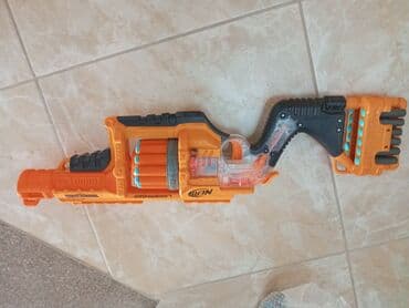 пистолет стреляет орбизами: Бластер NERF Doomlands Lawbringer - Механический револьверный бластер — 3