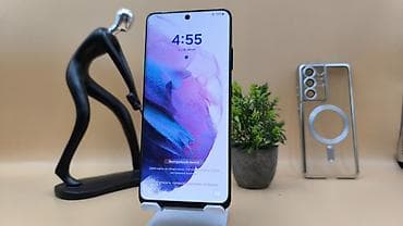 Техника и электроника: Samsung Galaxy S21 Ultra 5G, Б/у, 256 ГБ, цвет - Черный, 1 SIM — 3