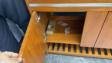 ракы: Ванна үчүн тумба, Жаңы, Раковина менен, Жыгач, Өзү алып кетүү, Акылуу жеткирүү, түсү - Күрөң — 2