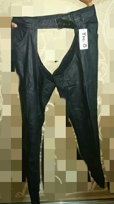 мото одежды: Новые Кожаные (натуральная кожа) мотоштаны-чапы-чапсы-легины-гетры — 2