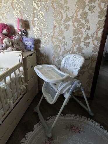 буфет для кухни бу: Балдар үчүн отургуч, Колдонулган, Темир, түсү - Ак, Өзү алып кетүү — 3