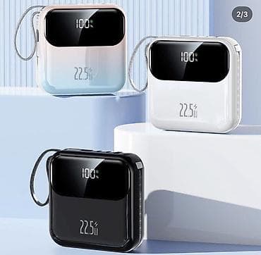 apple whatch se: Компактный пауэрбанк с цифровым индикатором заряда и быстрой зарядкой — 1