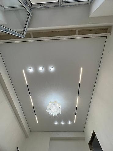 проектирование и строительство бассейнов: Натяжной потолок Глянцевое Монтаж — 2