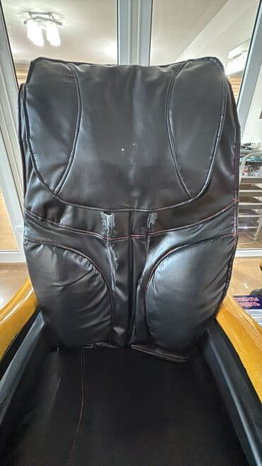 меховые чехлы: Массажное кресло, Б/у, Бесплатная доставка, Самовывоз, Платная доставка, цвет - Черный — 1