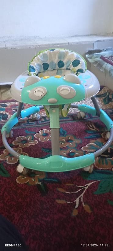 машина детей: Детские ходунки круговой формы - Тип: классические ходунки с мягким — 4