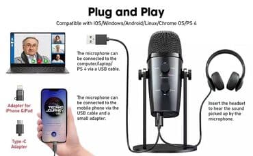 динамик саб: Профессиональный студийный микрофон Jmary MC-PW10 Профессиональный — 11