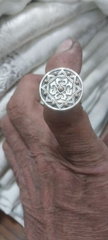 Кольцо, Печатка, Мужские, Без вставки