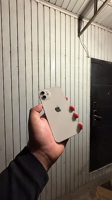 Техника жана электроника: IPhone 12, Колдонулган, 64 ГБ, Ак, Каптама, 100 % — 1