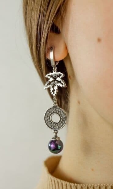 купить свадебное платье недорого: Серебряные длинные, вечерние, нарядные, свадебные серьги с — 5