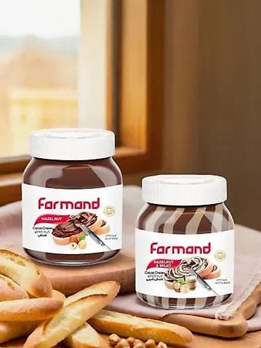 шоколо: Шоколадно-ореховая паста Farmand Hazelnut - Формат: стеклянная — 1