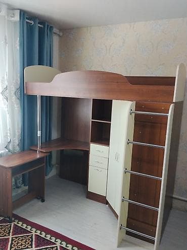 put up: Двухъярусная детская кровать, Б/у, ЛДСП — 3