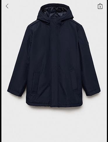 школьники: Детская парка с капюшоном, темно‑синяя на 7 лет мальчику - Модель — 2