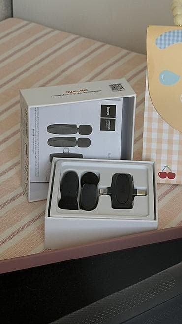 Микрофондор: Беспроводной цифровой микрофонный комплект HOCO Dual-Mic для — 1