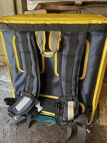 Терморюкзак курьера Glovo - Форм‑фактор: квадратный рюкзак‑короб для — 3