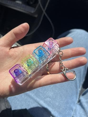 pull and beer: Брелок-антистресс с механическими переключателями (кейкапы) - — 1