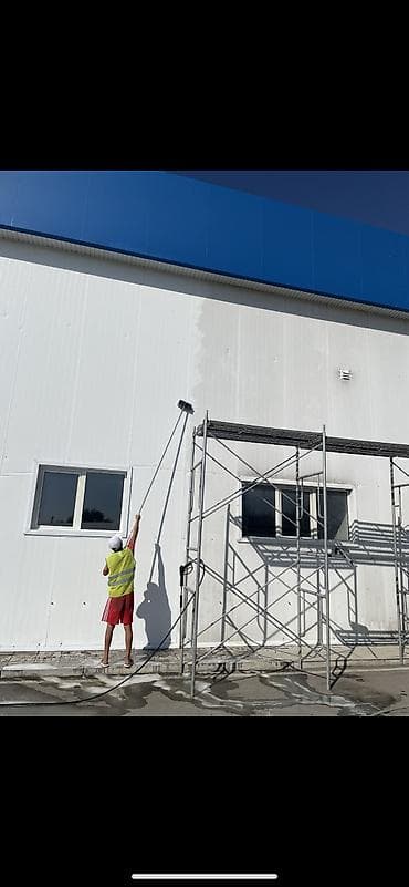 Буюртмага терезелер: Профессиональная мойка фасадов зданий - Очистка фасадов АЗС, складов — 1