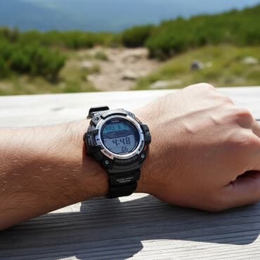 калькулятор casio: Классические часы часы, Casio, Япония, Водонепроницаемые, Секундомер, Таймер, Унисекс, Б/у — 1