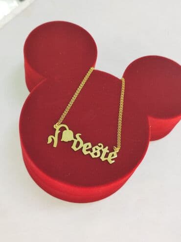 эксклюзивные свадебные пригласительные: Новый дизайн Именная Цепочка Серебро напыление жёлтое золото 925 — 1