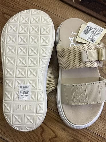 тапочки пляжные: Босоножки, 37, Puma, Новый, цвет - Бежевый, Самовывоз — 3