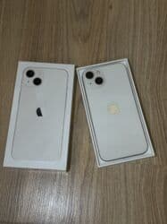 Аудиотехника: IPhone 13, Б/у, 256 ГБ, Белый, Кабель, Коробка, 79 % — 1