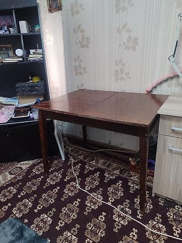 столь стул: Стол трансформер Для кухни, Раскладной стол, цвет - Коричневый — 2