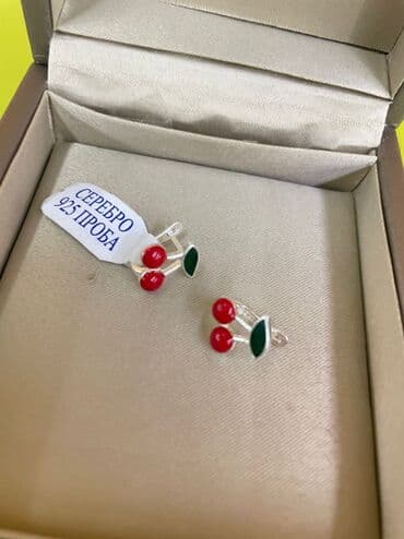 эксклюзивные свадебные пригласительные: Детские Серёжки из серебра 925, замок английский. Гипоаллергенные — 6