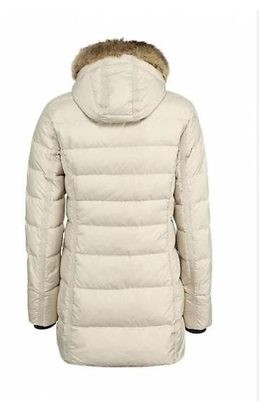 mark spenser: Пуховик, По колено, Германия, С капюшоном, Приталенная модель, Ультралегкий, S — 6