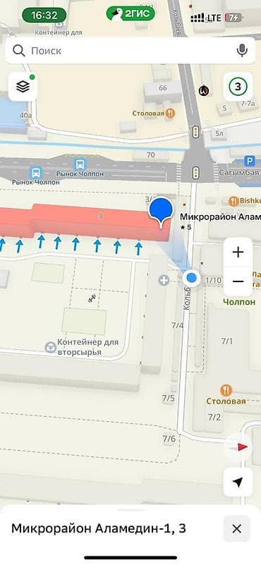 долгосрочное квартира ош: 2 комнаты, Собственник, С мебелью частично — 10