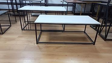 Эмерек: Журнальный стол в стиле лофт - Прямоугольная столешница: варианты — — 2