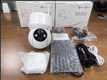 лампочка с камерой: Камера 3MP WiFi с солнечным панелем (Mobile App：Ubox) "TZ-DNB334" 3MP — 3