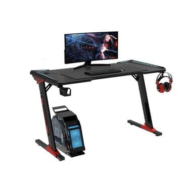 стол для учебы и компьютера с полками: 🔥 *Игровой стол для настоящих геймеров!* 💻 - 🎨 *Стильный карбоновый — 3