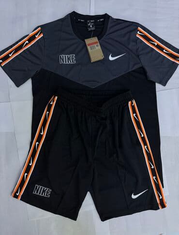 найк nike: Мужская футболка, L, Nike, Новый, цвет - Черный, Самовывоз — 1