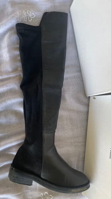 Туфли: Сапоги, 36.5, Balenciaga, Б/у, цвет - Черный, Самовывоз — 2