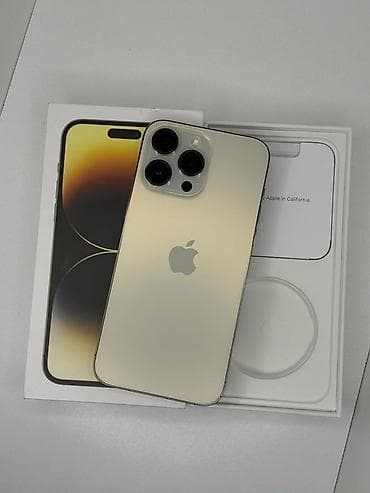IPhone 14 Pro Max, Б/у, 1 ТБ, Золотой, Коробка, 83 % at lalafo.kg IPhone 14 Pro Max, Б/у, 1 ТБ, Золотой, Коробка, 83 %