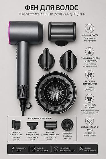 redmi 14 note: ФЕН ДЛЯ ВОЛОС Advanced Hair Dryer - Мощный цифровой мотор: разработан — 1