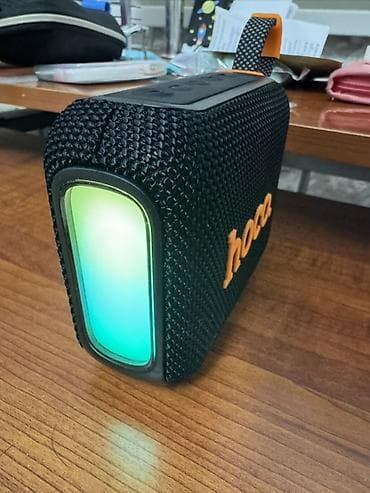 Аудиотехника: Портативная Bluetooth-колонка Hoco - Брендовый дизайн: тканевое — 3