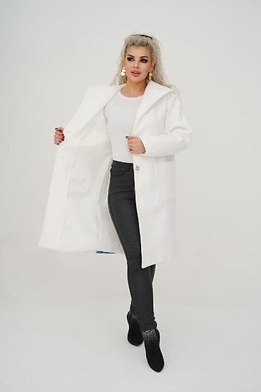 конструирование одежды: Женское пальто с капюшоном и декоративным принтом - Прямой силуэт — 3