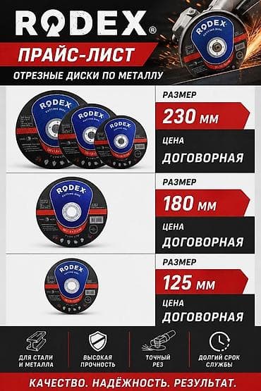 Инструменттер: ОПТОМ RODEX — отрезные диски по металлу, профессиональная серия — 1
