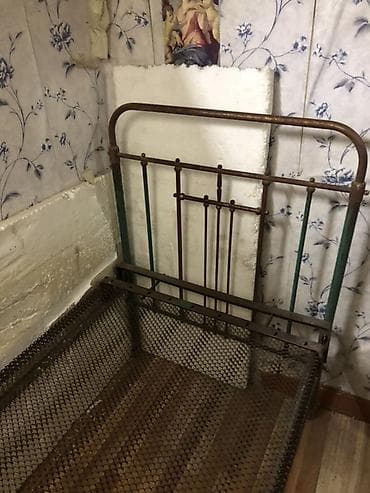 кроват метал: Продаю советскую кровать Металлическая односпальная кровать с сетчатым — 1