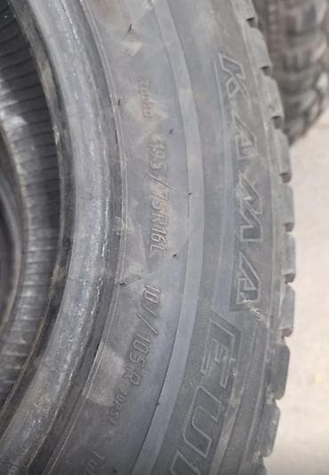 1 kz: Шины 195 / 75 / R 16, Б/у, Комплект, Легкий коммерческий транспорт (C/LT), Kama — 2