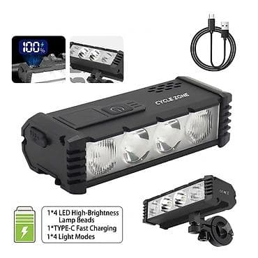 Фара для велосипеда 4LED Super Cool - Яркий передний свет с 4 — 8