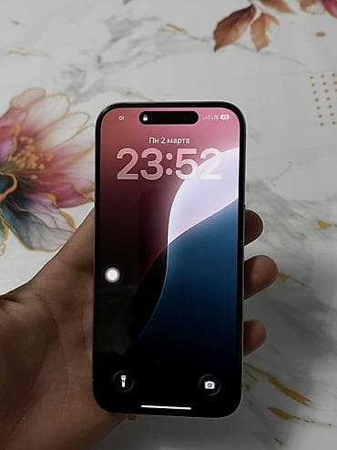 Apple iPhone: IPhone 15 Pro, 256 ГБ, Natural Titanium, 89 % — 5