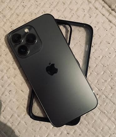 Apple iPhone: IPhone 13 Pro, Новый, 128 ГБ, Black Titanium, Зарядное устройство, Защитное стекло, Чехол, 83 % — 1