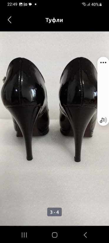 фирменная обувь из италии: Туфли лакированные очень красивые удобная колодка. 37 размер — 3