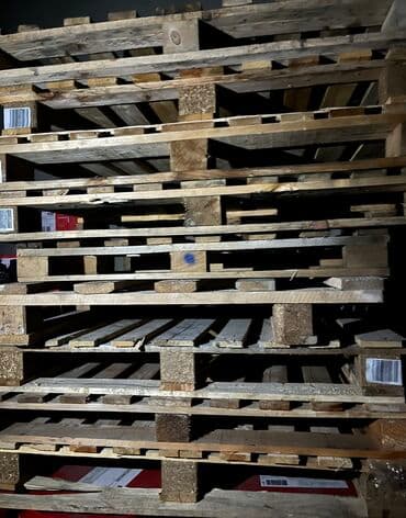 паллеты мебель: Продаю поддоны (палет) 120/120(индустриальные) по 200 сом/шт — 1