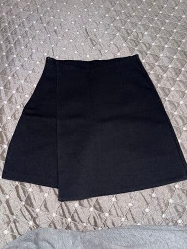 теннисный юбка: Юбка, Мини, Высокая талия, На запах — 1