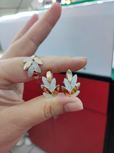 свадебные наборы ручной: Серебро с напылением золото Размеры имеются Есть доставка по — 4