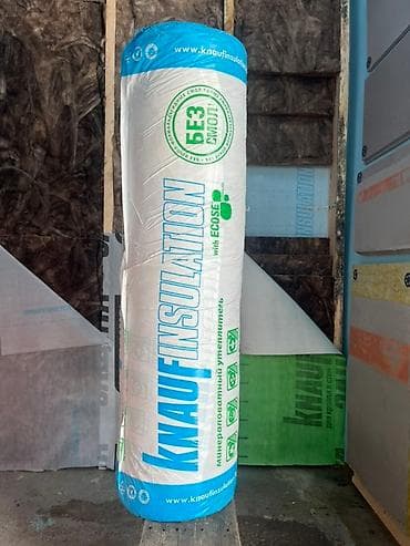 Рулон минераловатного утеплителя Knauf Insulation. Этот утеплитель lalafo.kg да Рулон минераловатного утеплителя Knauf Insulation. Этот утеплитель